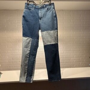 Hollister California Patchwork Mom Jeans Ultra High Rise Vintage‎ Stretch